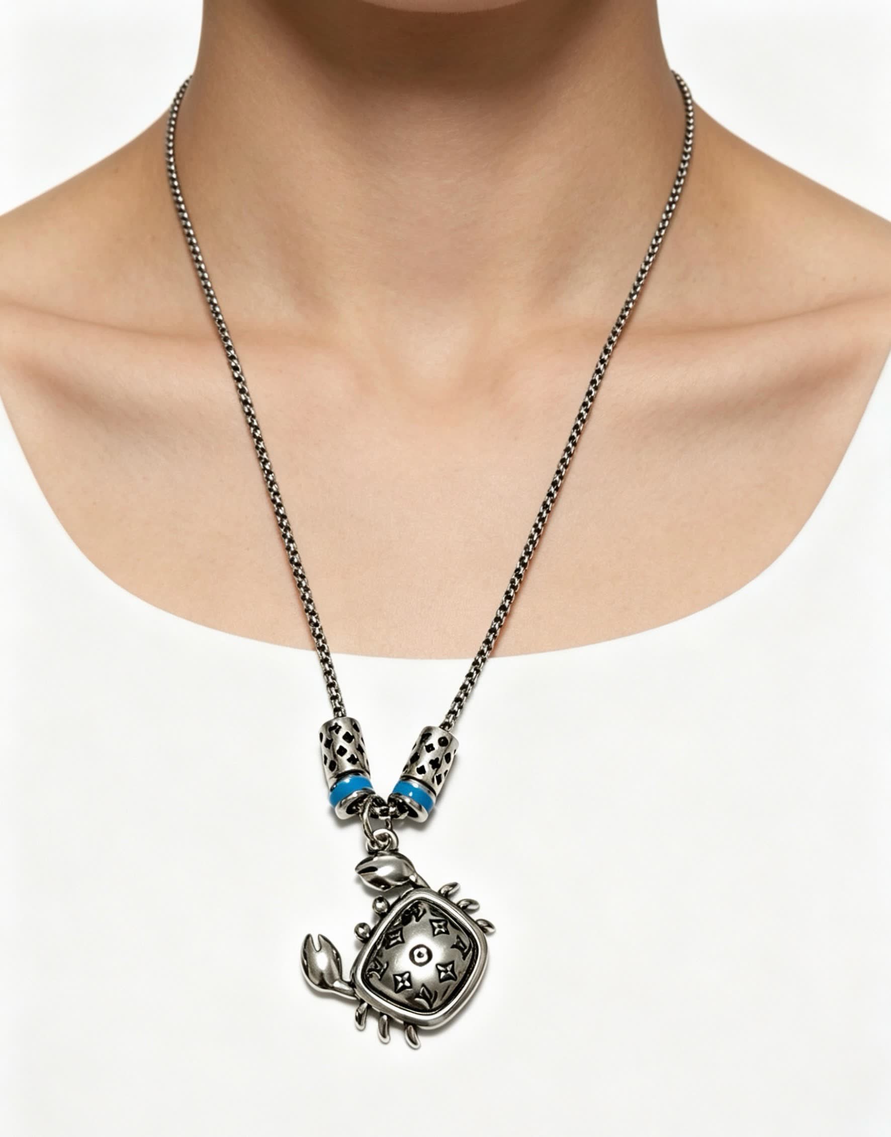 Louis Vuitton Crab Charm Necklace